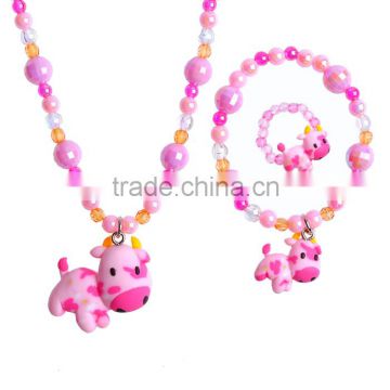 colorful beads finger ring designs for girls custom charm bracelet kids necklace