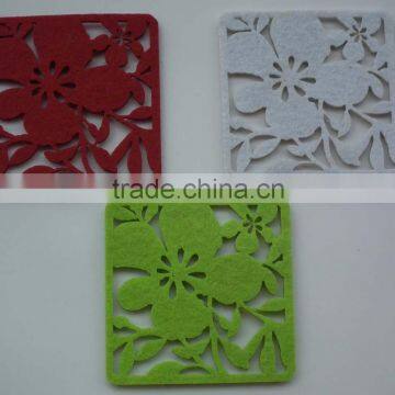 Customized modeling felt cup mats placemats drink coffee hot dish coaster