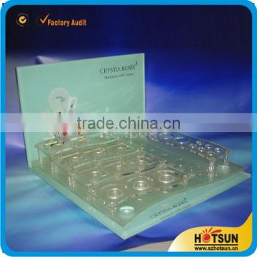 plexiglass cosmetic display for facial cleanser