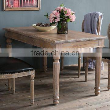 Antique royal solid wood dining table sets for homes