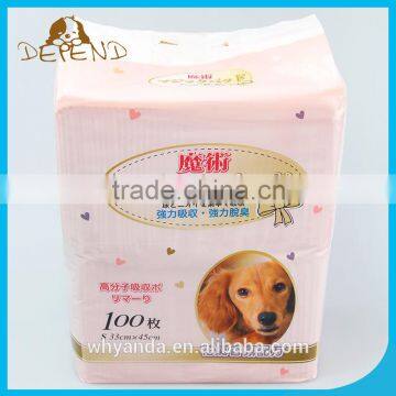 Tea smell high quality quilted pet training pads pet urine training pad