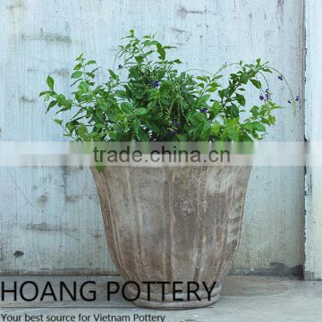 Antique Terracotta Flower Pot - Vietnam Terracotta Planter