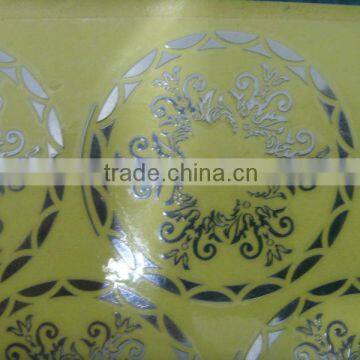 Silver Electroforming Metal Nickel Foil Sticker,thin Metal Logo Sticker photo-6