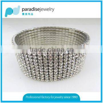 2016 Fashion ten rows crystal cup chain bracelet