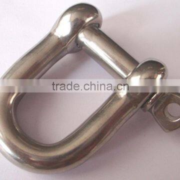 stainless steel long dee type shackle, adjustable shackle price