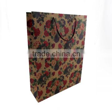 Fashion style custom craft gift paper shopping bag Guangzhou factory