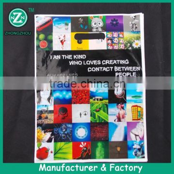 Packaging bag manufacturer plastic die cut shopping bag stand up pouch bag with environmental material