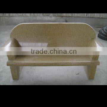 home garden decorative White stone garden bench