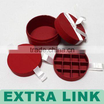 Paper Red Tube for Gift Box Packaging With Custom Printed photo-3