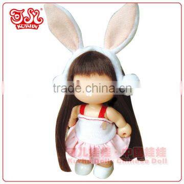 9cm fashion baby plastic doll toys keychain gifts