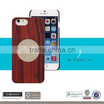 2016 Latest fashion design Real Wood for iPhone 6s Cover, For iPhone 6 Case Wooden Rosewood Custom Printing Engraving