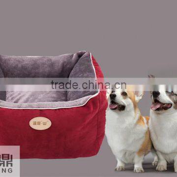 2016 best selling suede fabric square-shaped cat bed, cat house, healthy cat bed Teddy dog bed cat bed