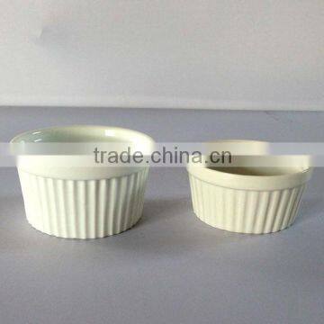 110ml and best sell white ceramic cake cup