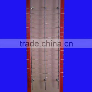 Wall Mounted Sunglasses Display;locking Eyewear Display Rack;eyeglases Display Shelf