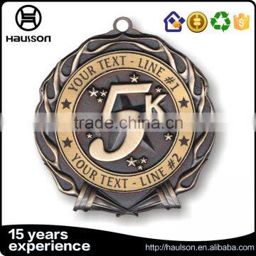 gold medal wholesale diecast medals with antique copper medal of honor marathon medal