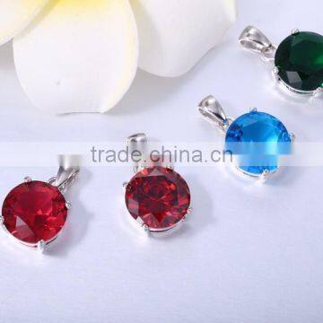 Wholesale designer colorful stone pendant necklace