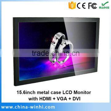 15 inch HDMi VGA input camera monitor 12v computer monitor