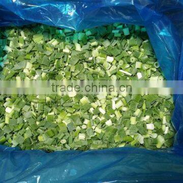 Frozen IQF spring onion Pieces/frozen onion