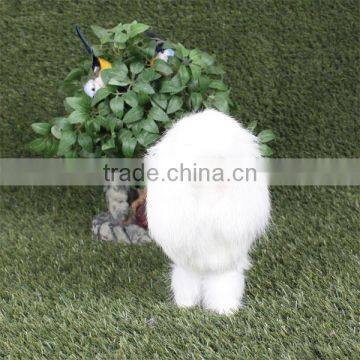 garden decorations stuffed lifelike poodle dog for sale