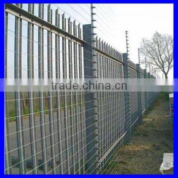 1.8m high powder coated picket fencing