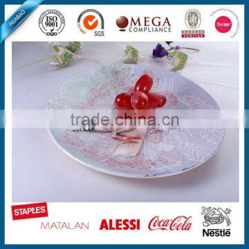 High Quality Melamine Round Plate With Cartoon Printed for Kids