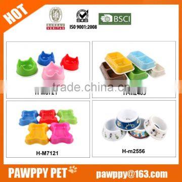 Anti skid colored pet bowl