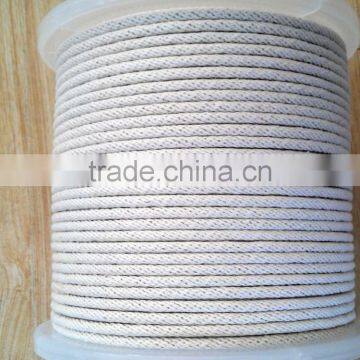 Reel package 6 mm Natural cotton solid braided rope