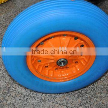 Solid PU foam wheelbarrow wheels 4.80/4.00-8