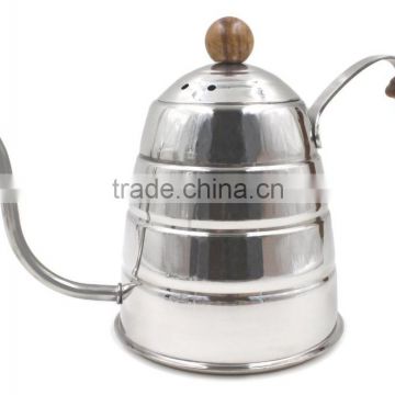 Pour Over Coffee Kettle Hand Drip Kettle Premium Stainless Steel Gooseneck Tea Kettle Wooden Ergonomic Handle