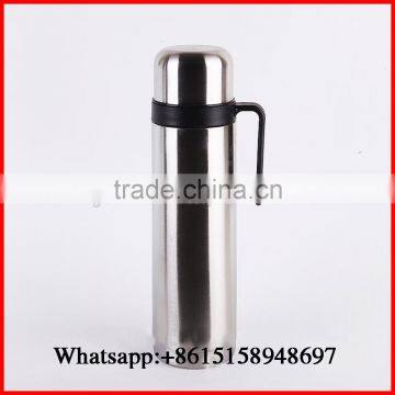 Stainless Steel Double Wall Thermo Flask With Straw Handle 1000ml Portable Thermos Jug Bottle OEM Welcomed photo-5