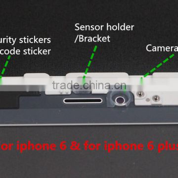 glass replacement with cold press frame+ oca glue + polarizer +QR code sticker+ ear mesh for iphone