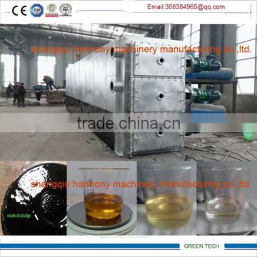 sludge oil and crude oil refining continuous pyrolysis and distillation plant