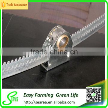 Pinion for greenhouse ventilation sysem