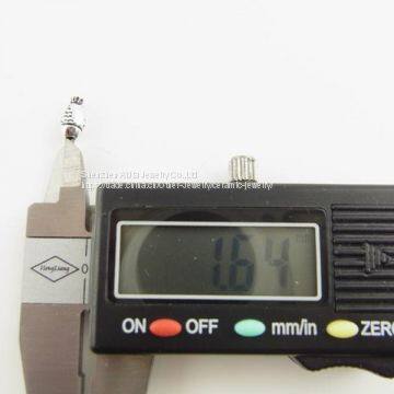 Silver Fish Spacer Beads , Animal Shape Jewelry DIY Beads photo-2