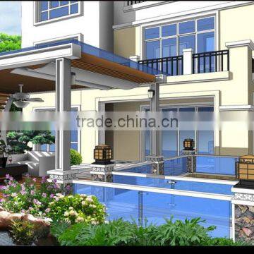 AutoCAD Drawing 3D Villa Interior And Architecture Rendering photo-5