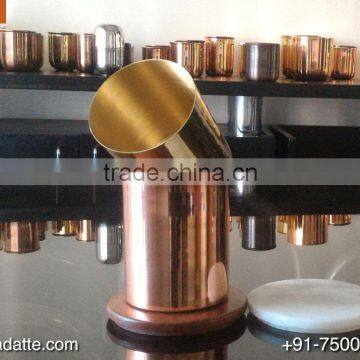 Private Label Brand Logo Choise New Design Brass Copper Candle Jar photo-2