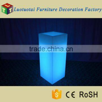 45*45*110cm Square Tall PE Plastic Outdoor LED Light up Flower Pot for Garden Decor photo-5