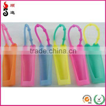 Colorful silicone plain mini size lip gloss bottle case