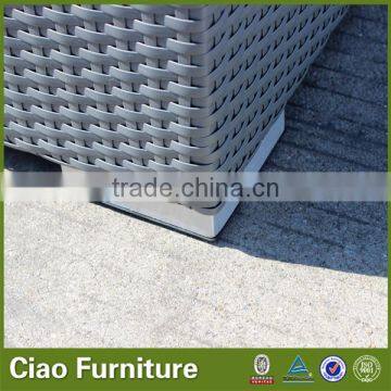 Outdoor Furniture Cover Grey Color Outdoor Sofa With Blue Cushion photo-3