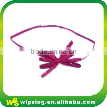 Natural Raffia Bow Tie With Elastic Loop Raffia Pre-tied Bow photo-5