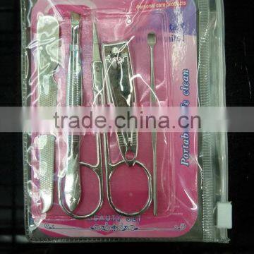 2016 Cheapest Hot Sale Manicure Set Nail Clipper &pedicure Set With Pvc Bag photo-2