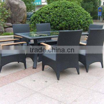 Rattan Outdoor/living Room Furniture PE Rattan Dining Sets for 6 Persons photo-2