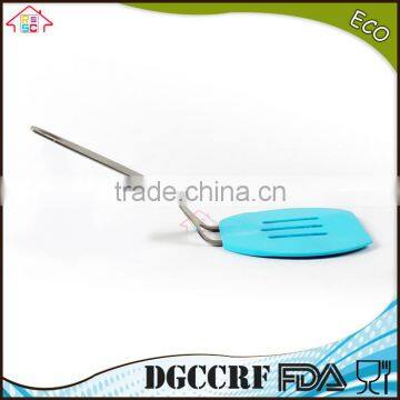 NBRSC Stainless Steel Kitchen Utensil Silicone Shovel BBQ Spade Baking Scoop Pancake Turner photo-2