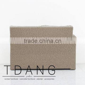 Belvedere Right Hand Wicker Bench - Vietnam Poly Rattan - Outdoor Wicker Furniture photo-5