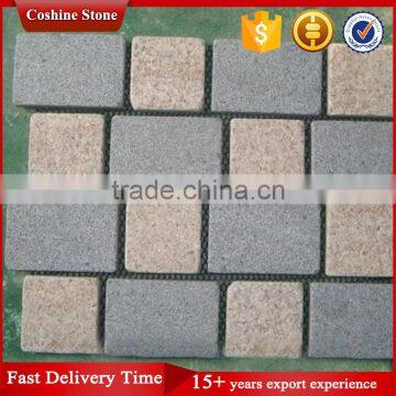 China Driveway Paving Stone Mesh Backed Cobblestone Tiles