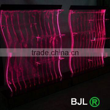 S Shape Lighting Decorative Acrylic Led Water Bubble Showroom Display Shelf photo-3