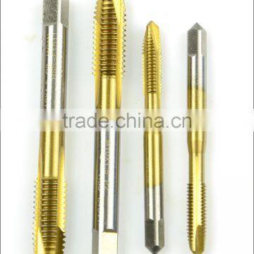 7pcs/set 3-12mm Tap & Die Set Hand Tools Titanium Coating Cutter Hole HSS Taps Set Straight Fluted photo-3