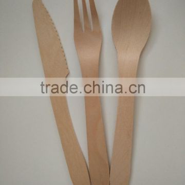 wood cutlery set