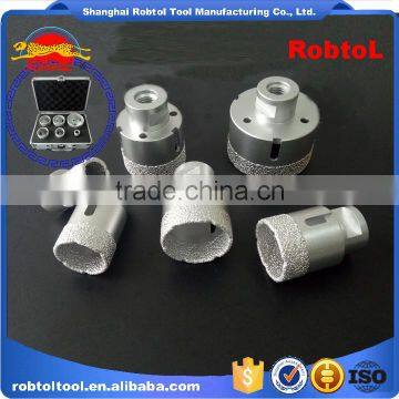 M14 Vacuum Brazed Diamond Core Drill Bits Set Kit Dry Wet Grinder Hole Saw Boring Granite Marble Ceramic Tile Porcelain Stone photo-2