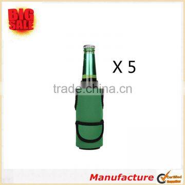 Collapsible Neoprene Beer Bottle Cover/ Holder/ Sleeve/ for Beer 5 Pack Mixed photo-4